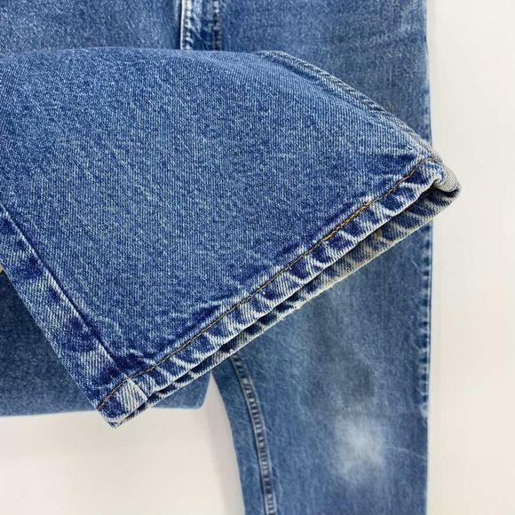 Vintage Levis 505 Mens Regular Fit Straight Leg Jeans 40x32 Blue Made in USA - Picture 8 of 10